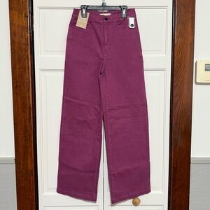 NWT Madewell Emmet Wide Leg 2.0 crop pants women’s size 25